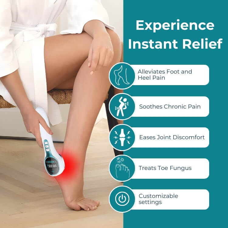 Feel the Relief in Just 10 Minutes a Day with 660 Nanometers Of Red Light Therapy!